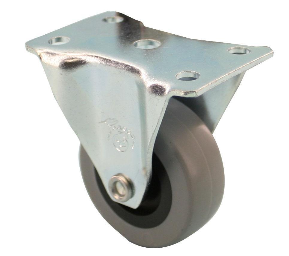 Rigid 2 caster with 2 x 7/8 grey Protech wheel Alberta Casters