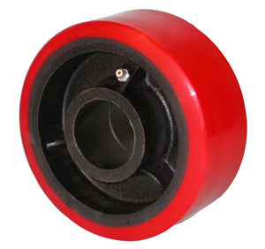 4 x 2 Moldon Urethane wheel 1-3/16 plain bore