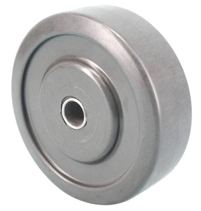 "Grey hard rubber wheel, 5 x 1-1/4 x 3/8 inch plain bore"