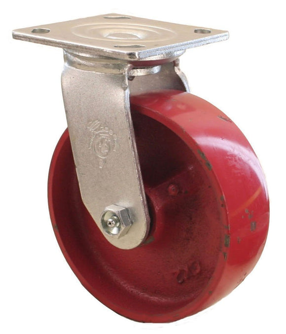 Swivel 5 caster with 5 x 2 Ductile Iron (crowned) wheel