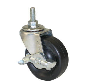 Swivel 3 caster with Envirothane wheel with SLB